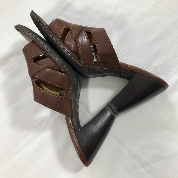 Born 'Lucia' Stacked Heel Slides size 7/38 - Picture 3 of 8